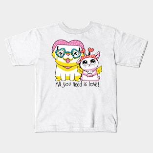 CatSoki All You Need is Love Kids T-Shirt